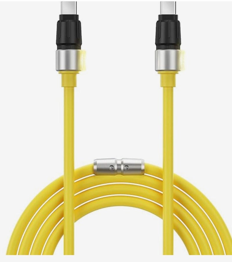 Sharge SL106 240W USB-C to USB-C Phantom Fast Charging Cable – 1.2 m PD, Ultra-Low Loss, Cyberpunk Design, 480 Mbps Data Sync - Image 1